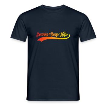 Swearing Always Helps 11 - Männer T-Shirt - Navy - Vorne - AI Model Male 178 light (178cm)