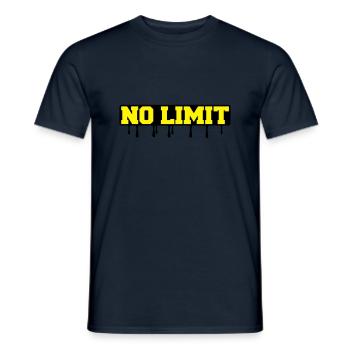 no_limit2 - T-shirt homme - marine - Devant - AI Model Male 178 light (178cm)