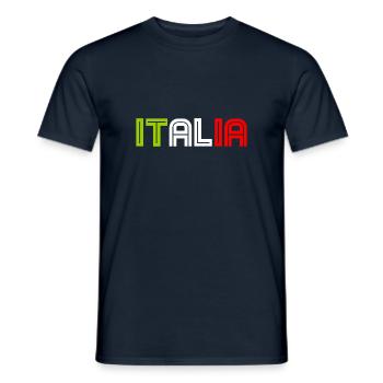 Italia - Italy - Italien - Männer T-Shirt - Navy - Vorne - AI Model Male 178 light (178cm)