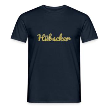 Hübscher - Männer T-Shirt - Navy - Vorne - AI Model Male 178 light (178cm)