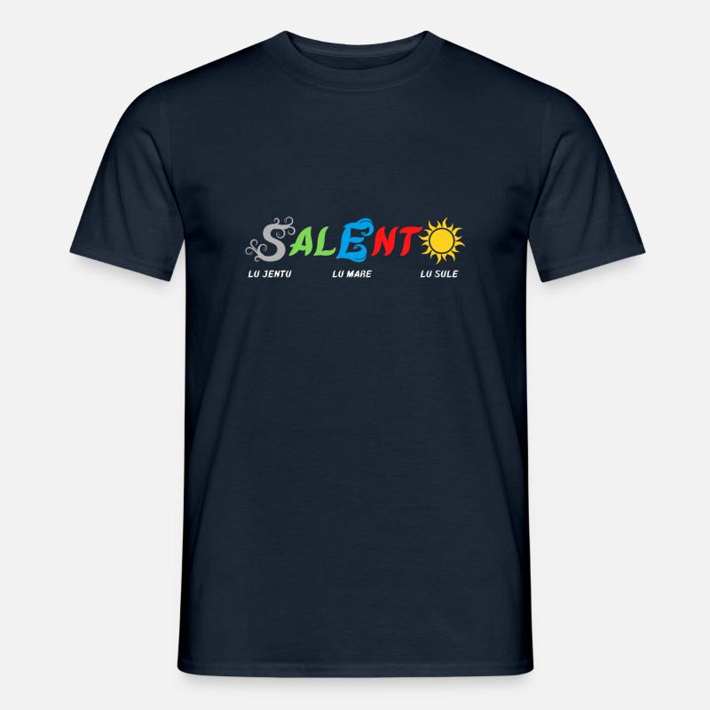 Salento 🩶💙💛 - T-shirt uomo - navy