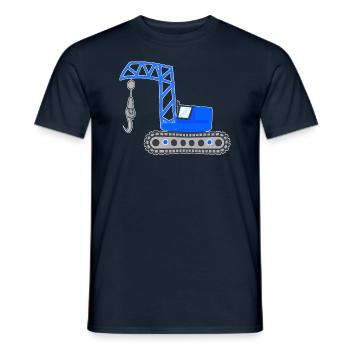 Grue bleue - T-shirt homme - marine - Devant - AI Model Male 178 light (178cm)