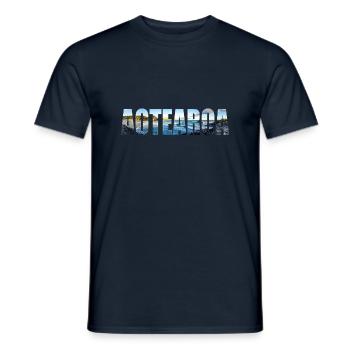New Zealand Gift Idea Backpacker Work & Travel - Men's T-Shirt - navy - Front - AI Model Male 178 light (178cm)