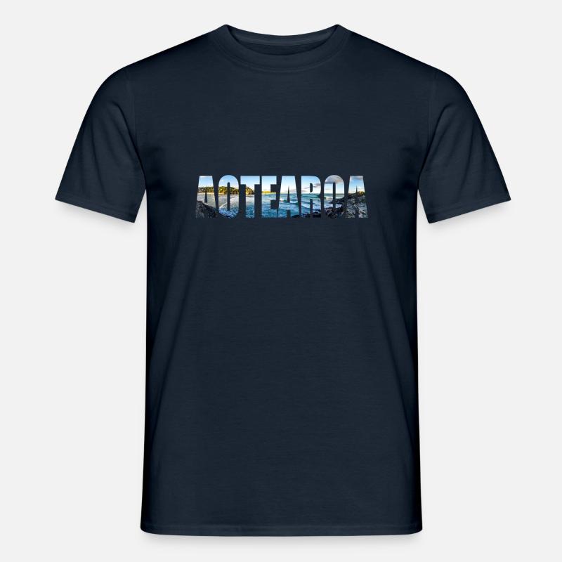 Neuseeland Geschenkidee Backpacker Work & Travel - Männer T-Shirt - Navy