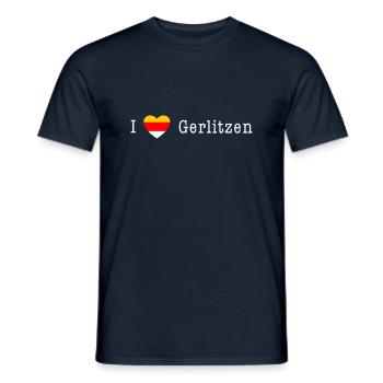 I love Gerlitzen - "Carinthia Style - Men's T-Shirt - navy - Front - AI Model Male 178 light (178cm)