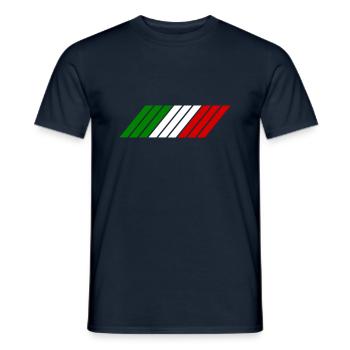 Rayures Italie - T-shirt homme - marine - Devant - AI Model Male 178 light (178cm)