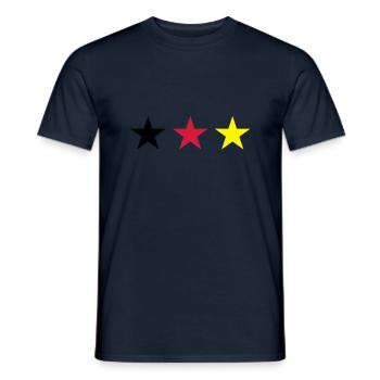 Germany star - Men's T-Shirt - navy - Front - AI Model Male 178 light (178cm)