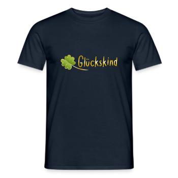 Lucky clover lucky child - Men's T-Shirt - navy - Front - AI Model Male 178 light (178cm)