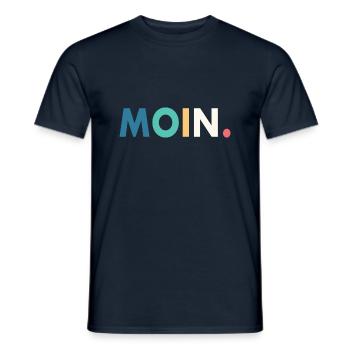Moin Norden Hamburg - Männer T-Shirt - Navy - Vorne - AI Model Male 178 light (178cm)