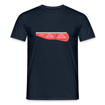Rear light E Class new right - Men's T-Shirt - navy - Front - AI Model Male 178 light (178cm)