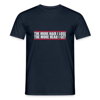 J’ai plus de tête - T-shirt homme - marine - Devant - AI Model Male 178 light (178cm)
