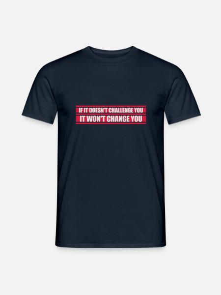 Workout Fitness Motivation Quote - Men's T-Shirt - navy