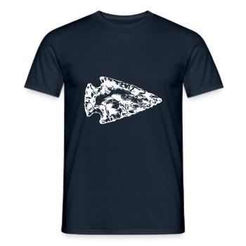 Pfeilspitze - Männer T-Shirt - Navy - Vorne - AI Model Male 178 light (178cm)