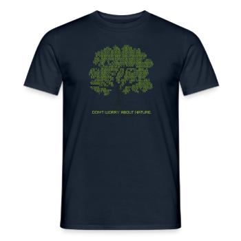 nature backup - T-shirt homme - marine - Devant - AI Model Male 178 light (178cm)