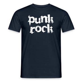 Punkrock-Logo-Design - Männer T-Shirt - Navy - Vorne - AI Model Male 178 light (178cm)