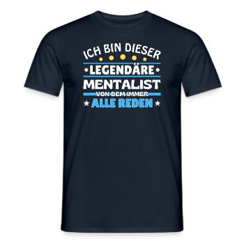 I'm this legendary - - Men's T-Shirt - navy - Front - AI Model Male 178 light (178cm)