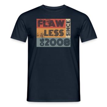 Flawless since 06/2008 - Männer T-Shirt - Navy - Vorne - AI Model Male 178 light (178cm)