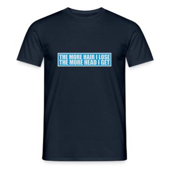 J’ai plus de tête - T-shirt homme - marine - Devant - AI Model Male 178 light (178cm)