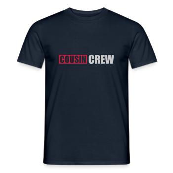 Logo Cousin Crew Team - Men's T-Shirt - navy - Front - AI Model Male 178 light (178cm)