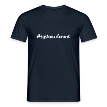 ich bin Systemrelevant - Männer T-Shirt - Navy - Vorne - AI Model Male 178 light (178cm)