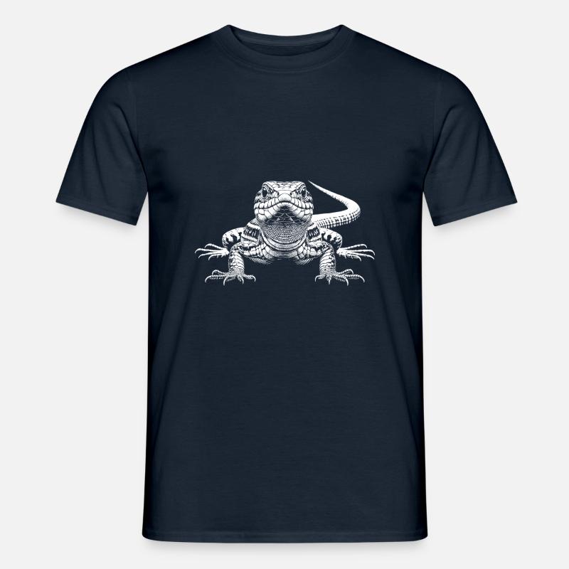 Eidechse - Männer T-Shirt - Navy