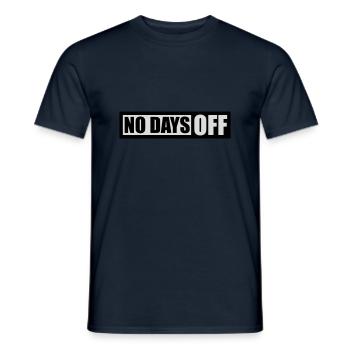 pas de jours de congé devis - T-shirt homme - marine - Devant - AI Model Male 178 light (178cm)