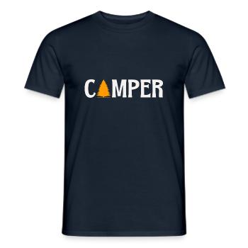 Camping-car cool - T-shirt homme - marine - Devant - AI Model Male 178 light (178cm)