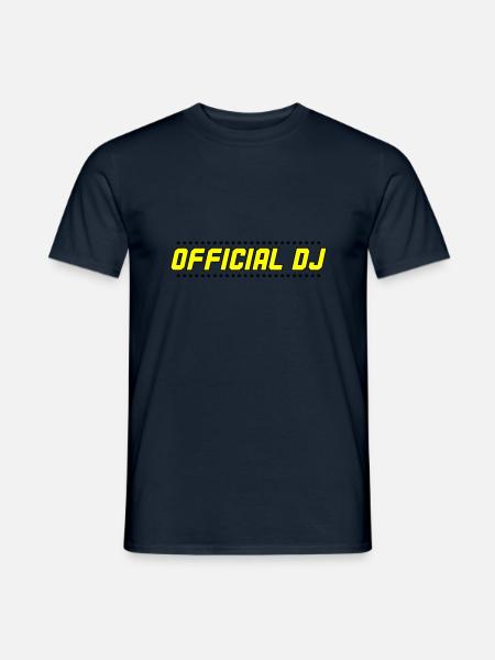 official dj 002 - Männer T-Shirt - Navy