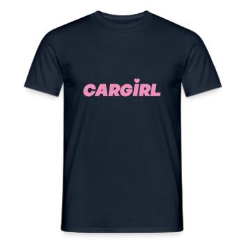 car girl Design / Auto Tuning Designs - Men's T-Shirt - navy - Front - AI Model Male 178 light (178cm)