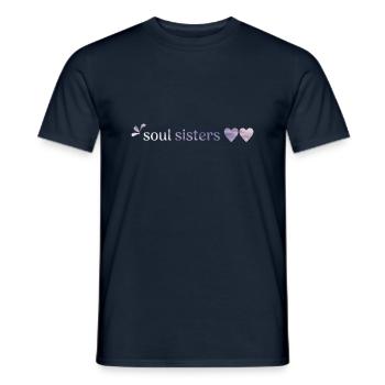 beste freunde - soul sisters - Männer T-Shirt - Navy - Vorne - AI Model Male 178 light (178cm)