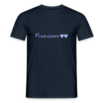 freunde - Männer T-Shirt - Navy - Vorne - AI Model Male 178 light (178cm)