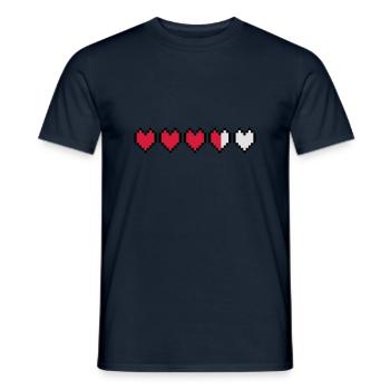 Life pixels - Men's T-Shirt - navy - Front - AI Model Male 178 light (178cm)