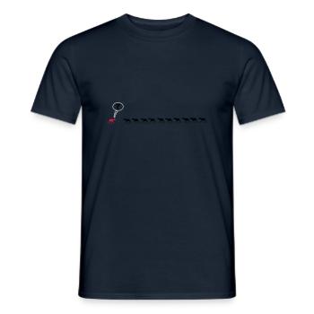 Orignaux 10 +1 =? confus Elk - T-shirt homme - marine - Devant - AI Model Male 178 light (178cm)