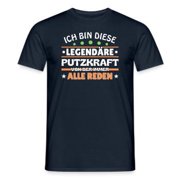 Ich bin dieser legendäre Putzkraft - Männer T-Shirt - Navy - Vorne - AI Model Male 178 light (178cm)
