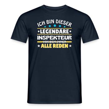 I'm that legendary inspector - Men's T-Shirt - navy - Front - AI Model Male 178 light (178cm)