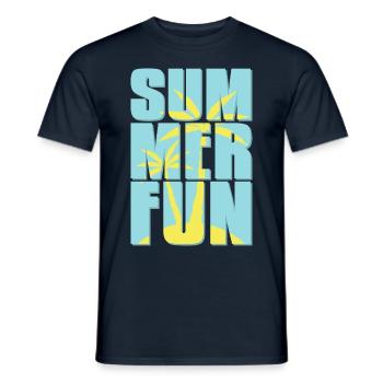 Summer fun. Freedom. - Men's T-Shirt - navy - Front - AI Model Male 178 light (178cm)