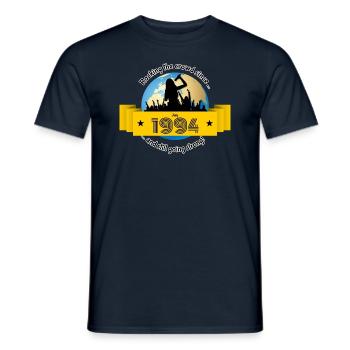 30th Birthday Rocks the crowd since 07/1994 - Men's T-Shirt - navy - Front - AI Model Male 178 light (178cm)