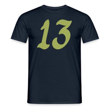 13 - Men's T-Shirt - navy - Front - AI Model Male 178 light (178cm)
