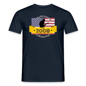 16. Geburtstag Rocking this planet since 08/2008 - Männer T-Shirt - Navy - Vorne - AI Model Male 178 light (178cm)