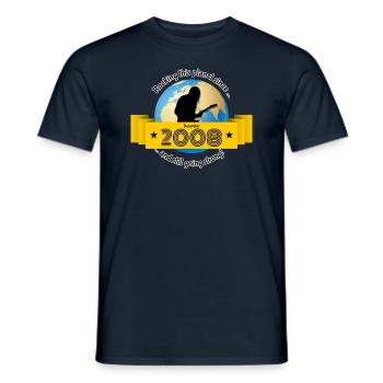 16. Geburtstag Rocking this planet since 12/2008 - Männer T-Shirt - Navy - Vorne - AI Model Male 178 light (178cm)