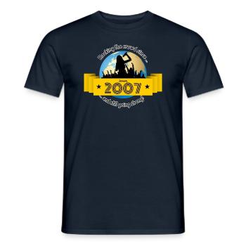 18. Geburtstag Fait vibrer la foule depuis 01/2007 - T-shirt homme - marine - Devant - AI Model Male 178 light (178cm)