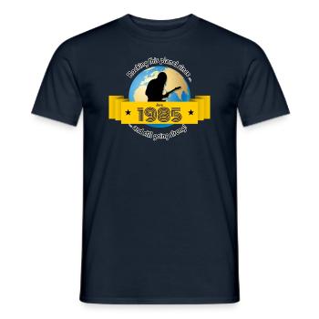 40. Geburtstag fait vibrer cette planète depuis 06/1985 - T-shirt homme - marine - Devant - AI Model Male 178 light (178cm)