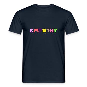 Empathy, positive thinking - Men's T-Shirt - navy - Front - AI Model Male 178 light (178cm)