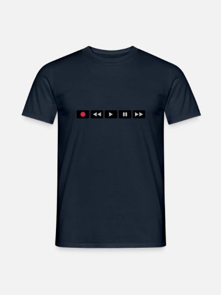 Oldschool Videocontrol - Männer T-Shirt - Navy