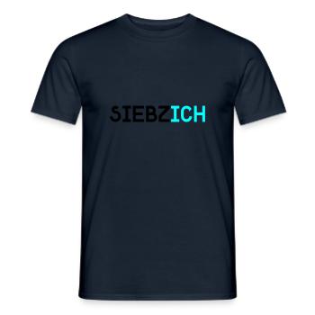 siebzich - T-shirt homme - marine - Devant - AI Model Male 178 light (178cm)