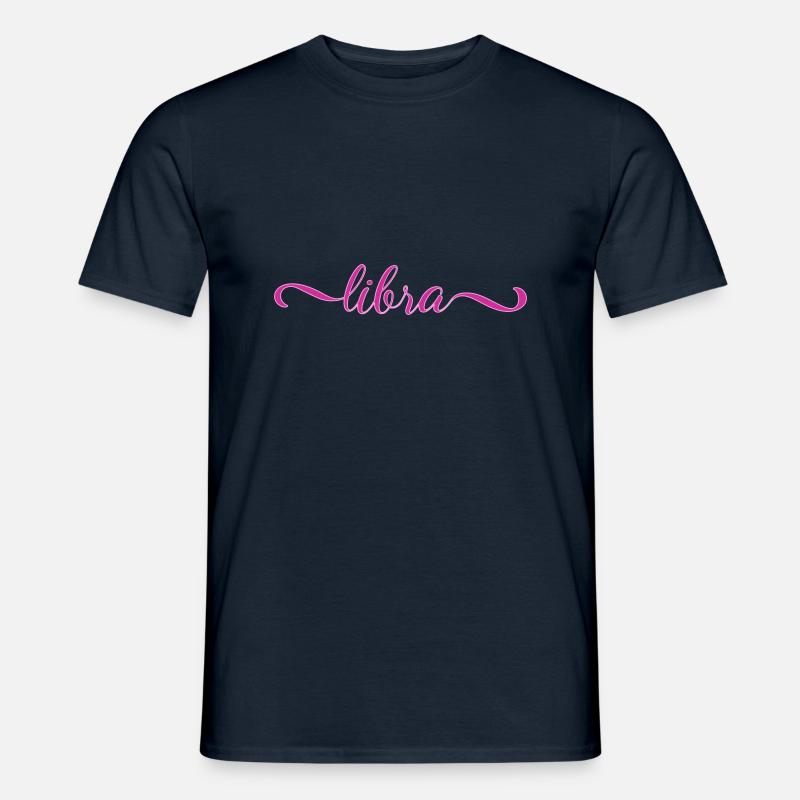 Libra - Männer T-Shirt - Navy