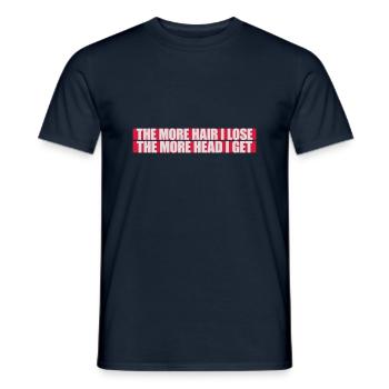 J’ai plus de tête - T-shirt homme - marine - Devant - AI Model Male 178 light (178cm)