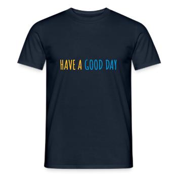 Bonne journée - T-shirt homme - marine - Devant - AI Model Male 178 light (178cm)