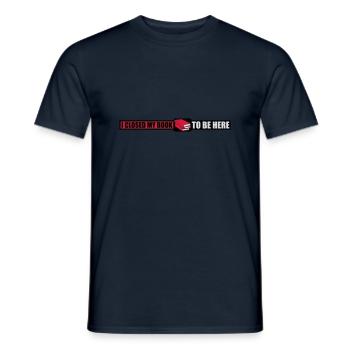 I closed my book - Men's T-Shirt - navy - Front - AI Model Male 178 light (178cm)