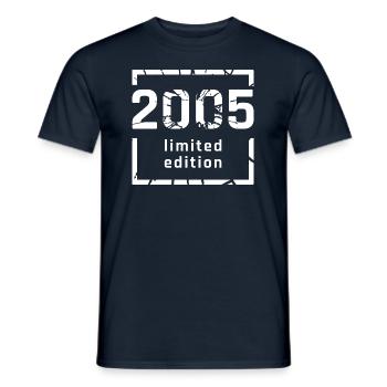 2005 limited edition 18th birthday - Men's T-Shirt - navy - Front - AI Model Male 178 light (178cm)